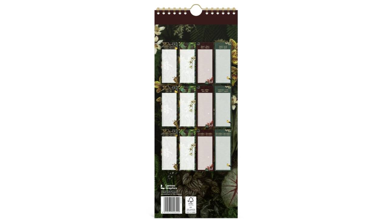Verjaardagskalender Lannoo 130x325 Botanic