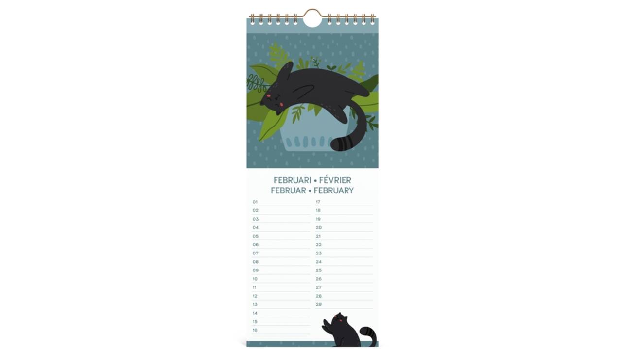 Verjaardagskalender Lannoo 130x325 Cats