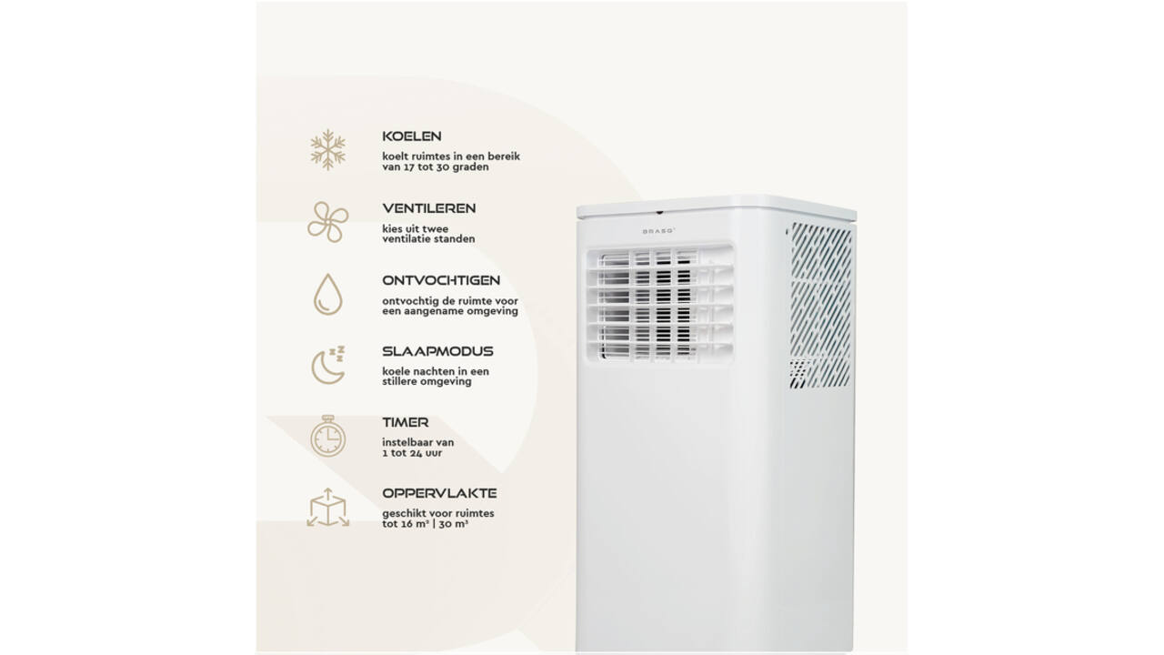 Airconditioning BRASQ MAC9000 9000 BTU wit