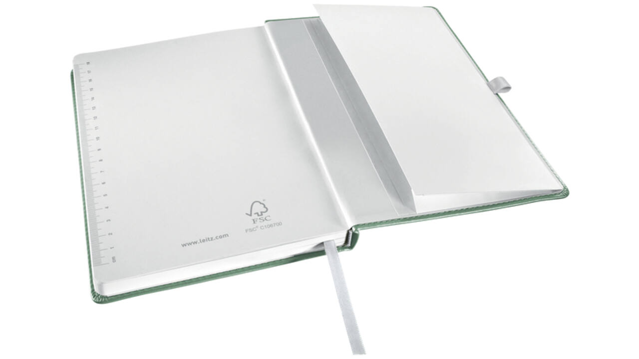 Notitieboek Leitz Style A5 lijn 160 pagina's 100gr groen