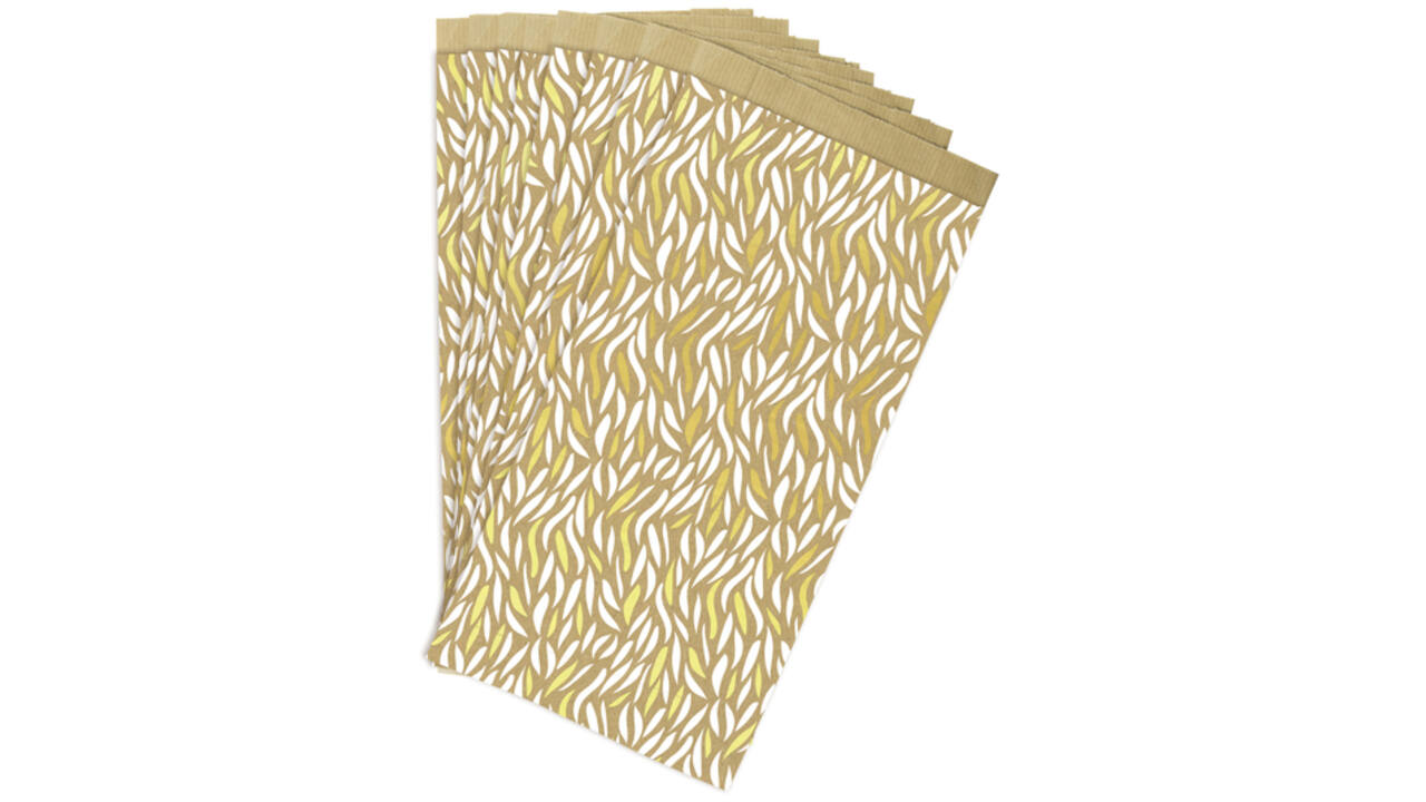 Cadeauzak Clairefontaine 12x24x4.5cm kraft golven 50 stuks