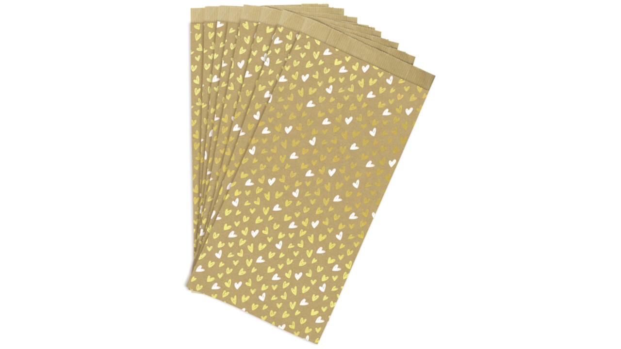 Cadeauzak Claierfontaine 16x30x5cm kraft harten 50 stuks