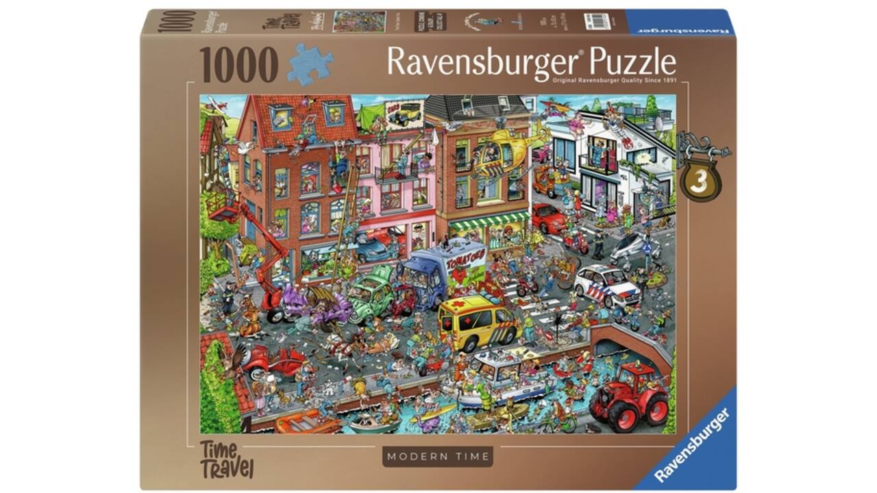 Puzzel Ravensburger Ray's comic Modern Time 1000 stukjes
