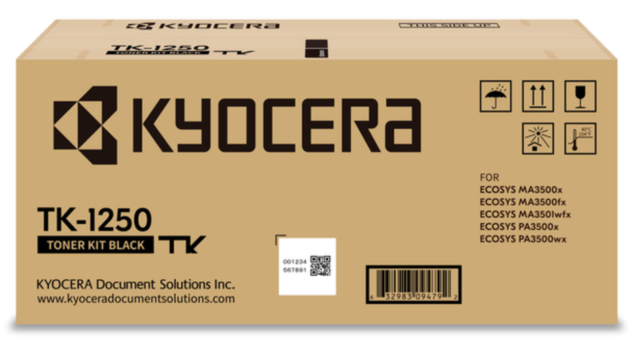 Toner Kyocera TK-1250 Zwart