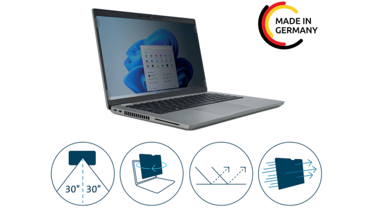 Laptop Privacyfilter 2-Weg 14 inch breed 16:9