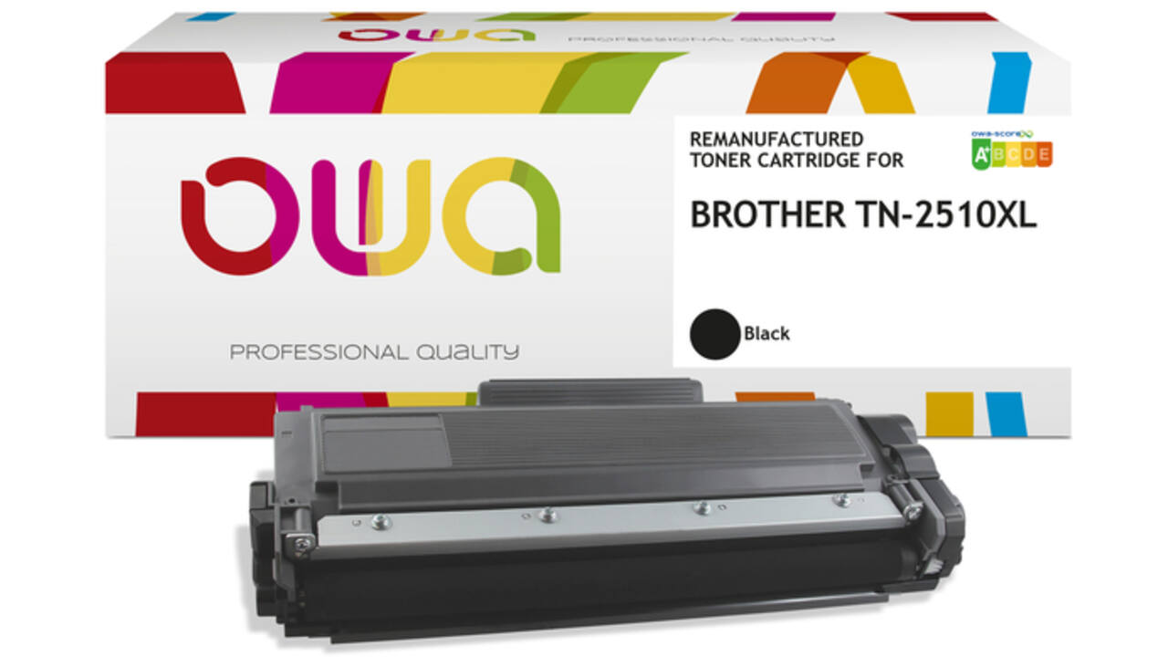 Toner OWA alternatief tbv Brother TN-2510XL zwart