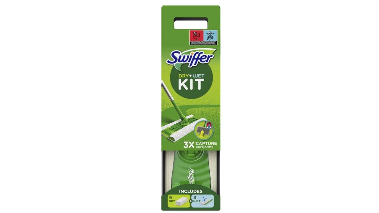 Vloerwissysteem Swiffer starterskit 8 dry en 3 wet
