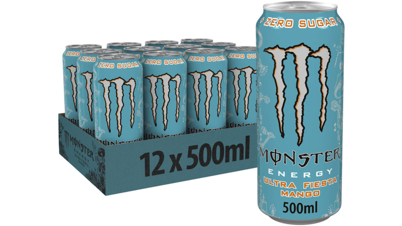 Energiedrank Monster ultra fiesta mango suikervrij blik 500ml