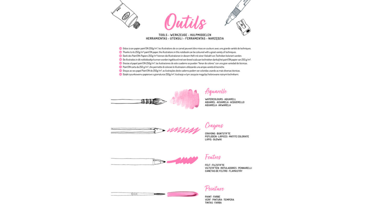 Kleurboek Clairefontaine Odelia A4 Vrouwen