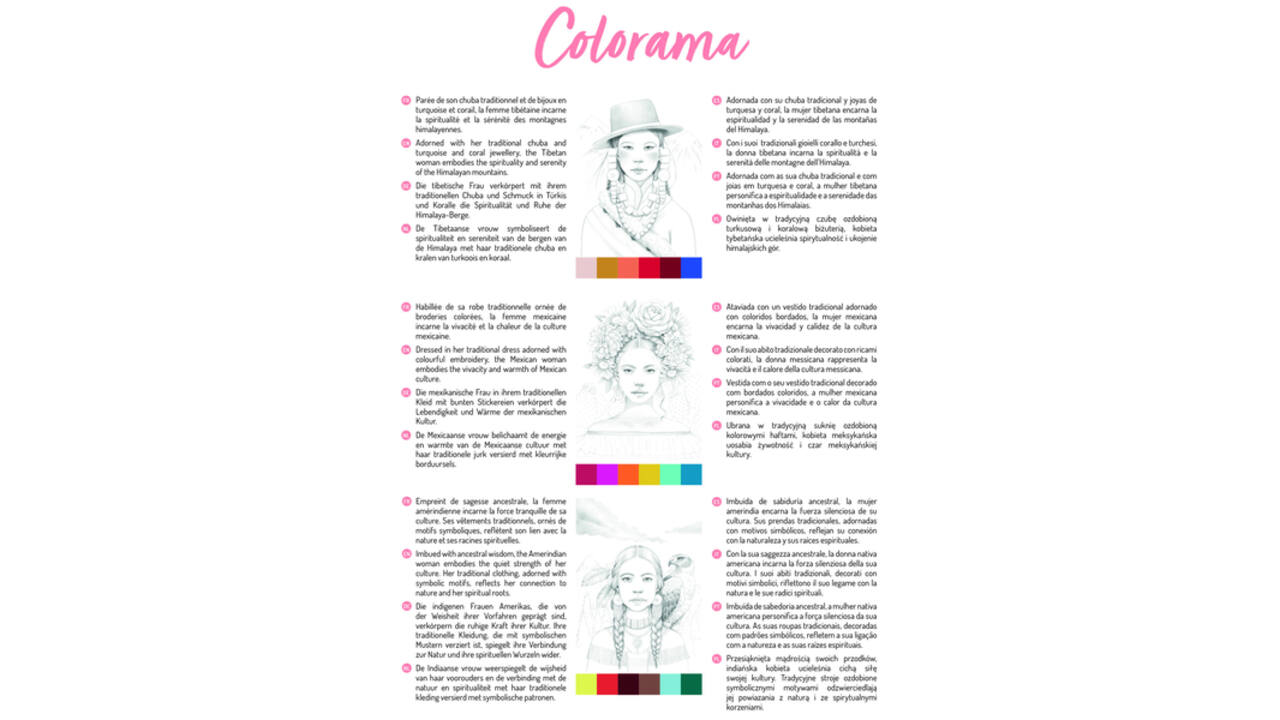 Kleurboek Clairefontaine Odelia A4 Vrouwen