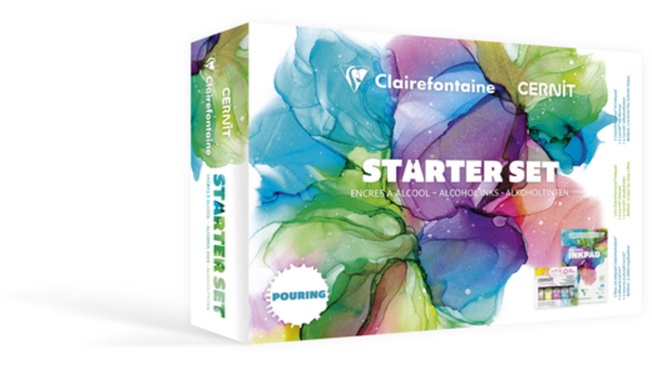 Alcoholinkt Clairefontaine & Cernit starterset 8-delig