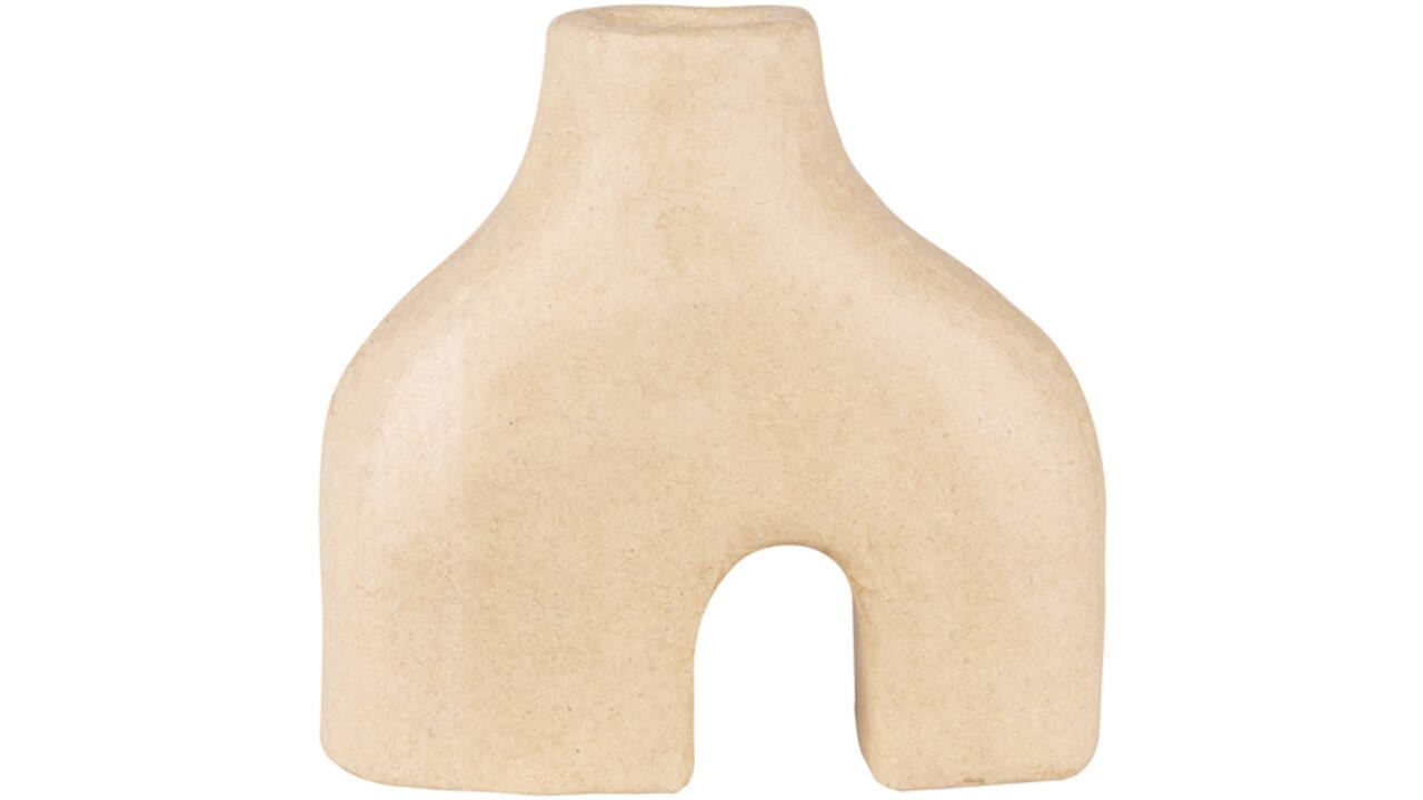 Figuur Décopatch vaas dubbele voet 19x7x18cm