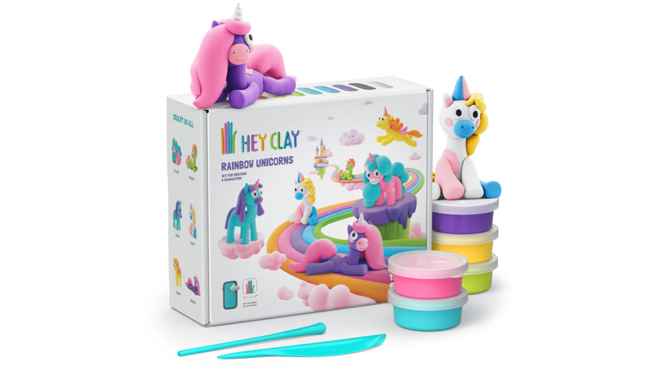 Klei Hey Clay eenhoorn set à 15 delen