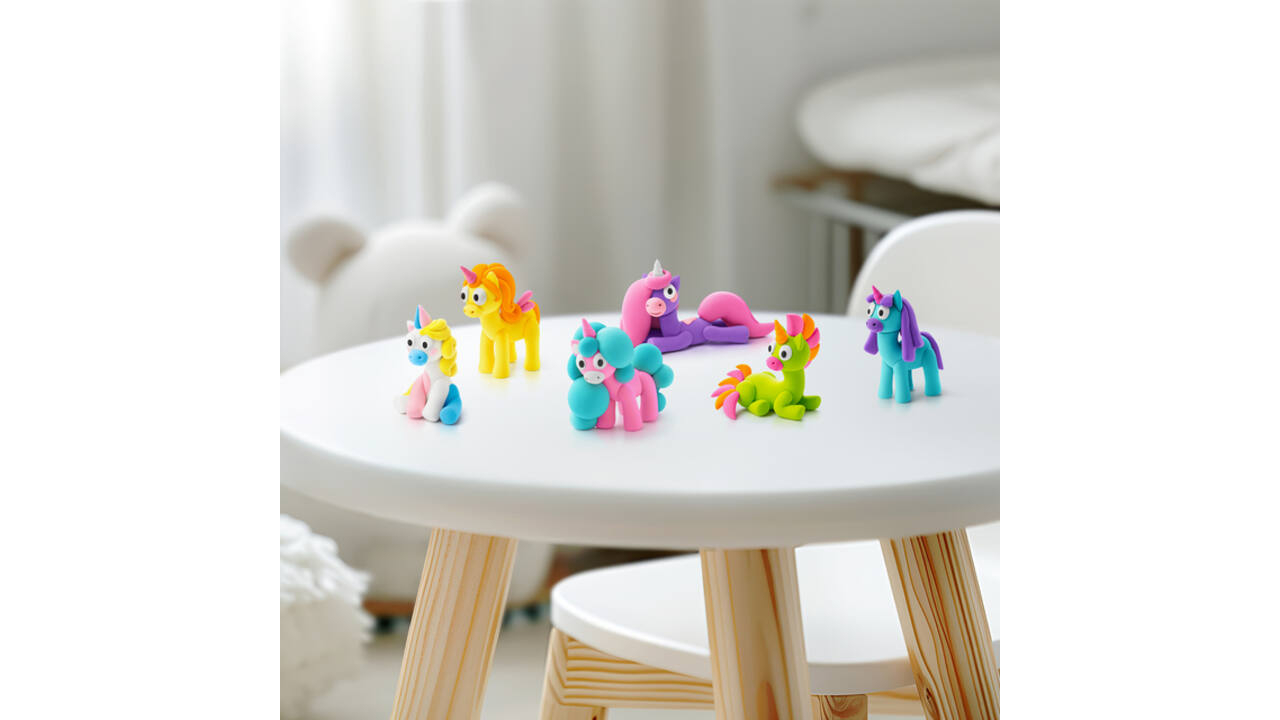 Klei Hey Clay eenhoorn set à 15 delen