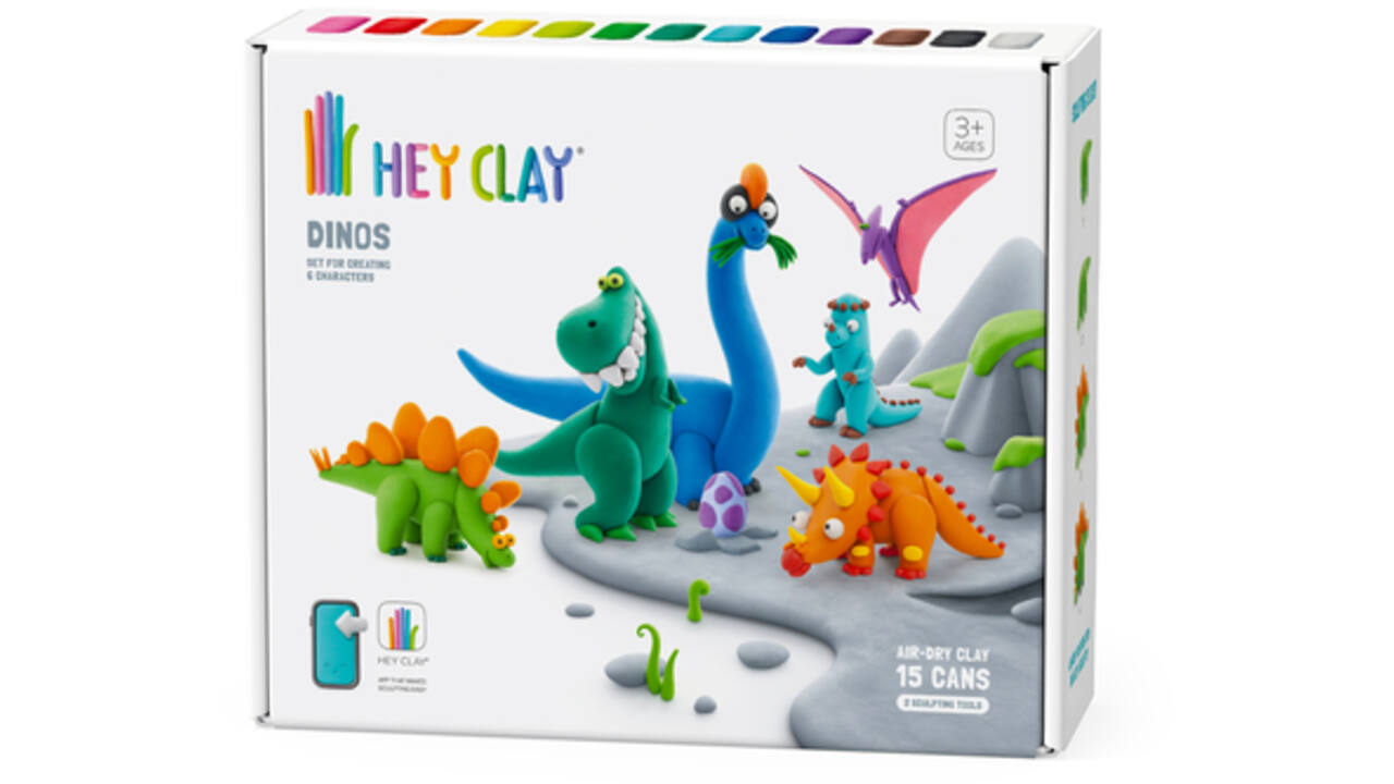 Klei Hey Clay dinos set à 15 delen