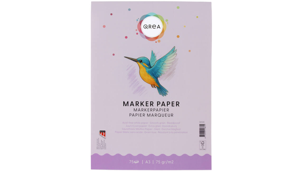 Markerblok Qrea A3 75gram 75vel