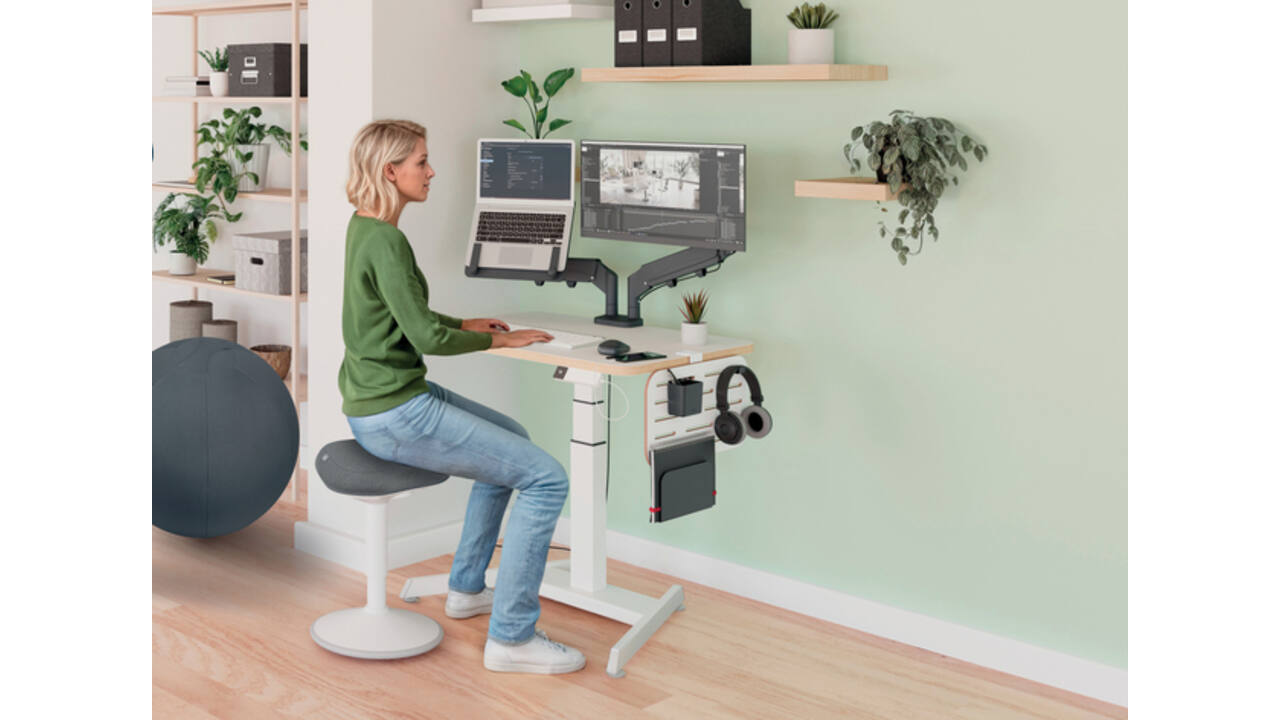 Ergo Elektrische thuiswerkplek set Leitz pakket 3