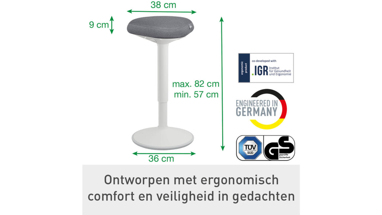 Ergo Elektrische thuiswerkplek set Leitz pakket 3