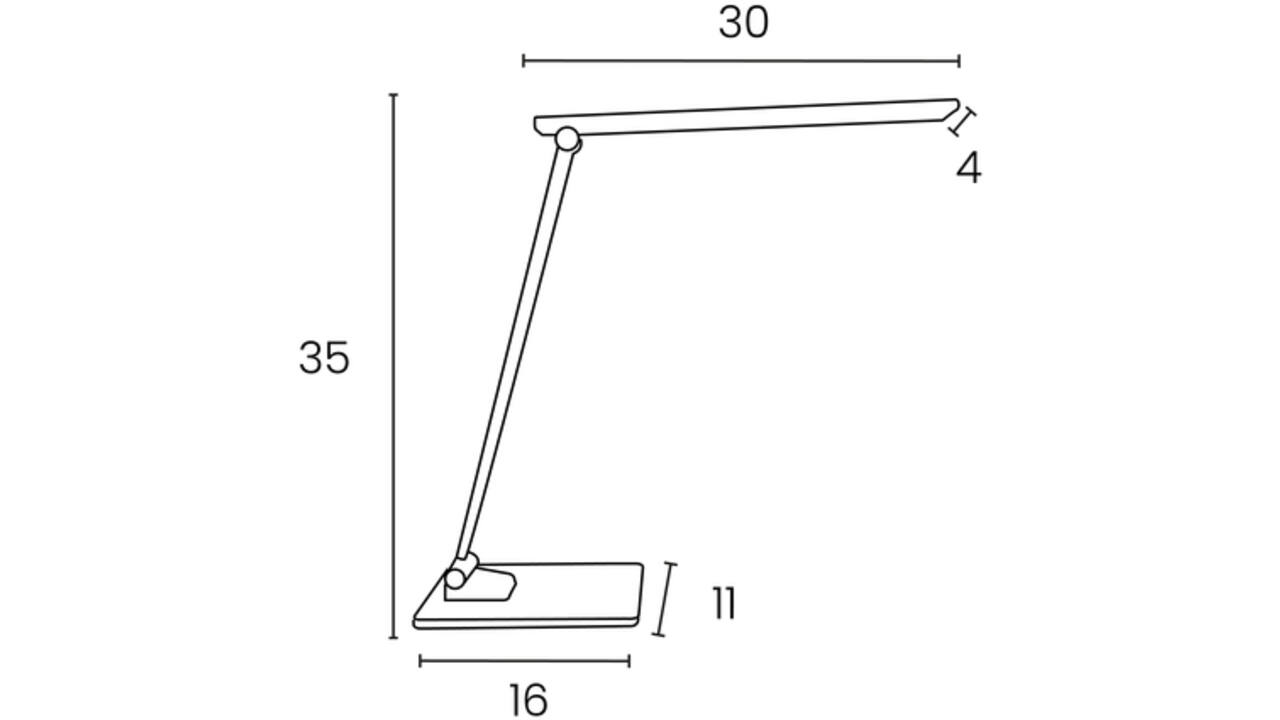Bureaulamp Unilux Popy led wit