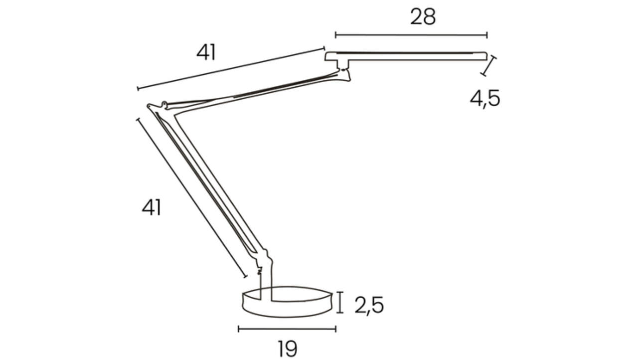 Bureaulamp Unilux Mamboled 2.0 led zwart