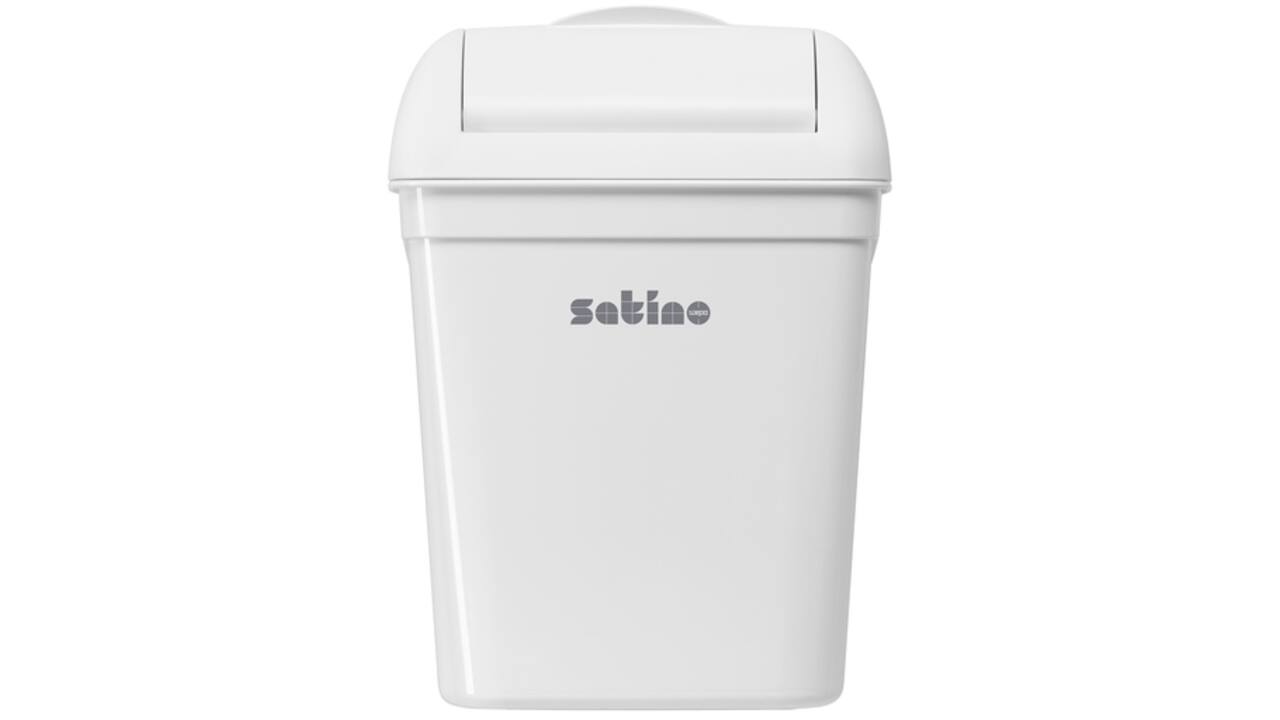 Dameshygiënebak Satino 8 liter wit 332560