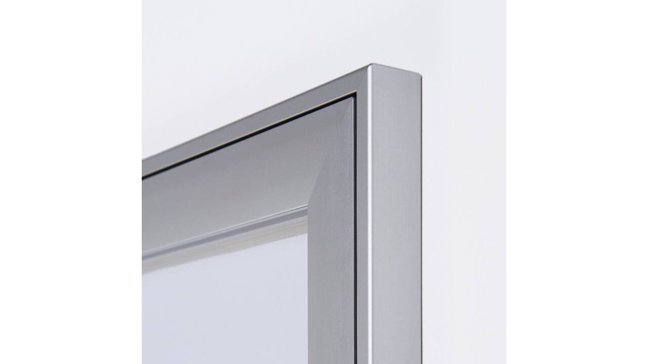 Vitrinebord Quantore luxe 8x A4 B1 gecertificeerd zilver
