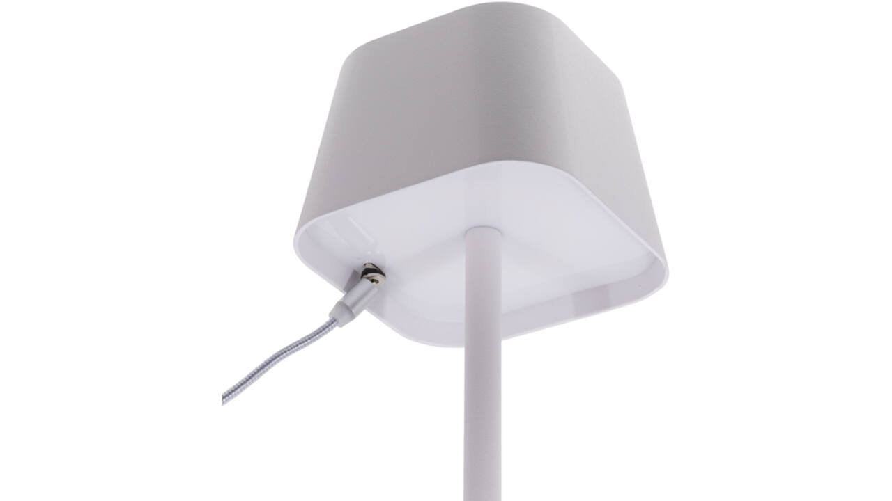 Tafellamp Securit Georgina LED oplaadbaar dimbaar wit