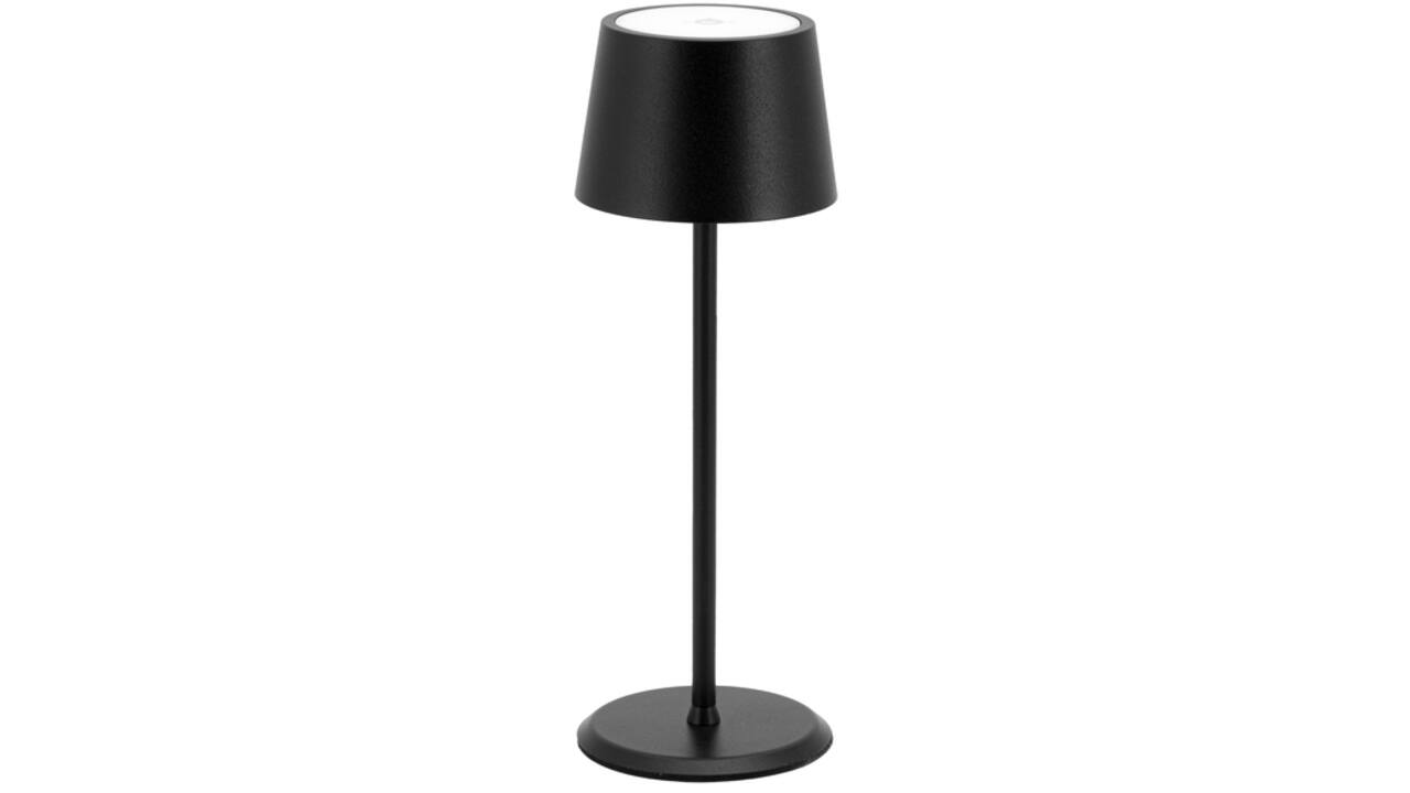 Tafellamp Securit MonteCarlo LED oplaadbaar dimbaar zwart