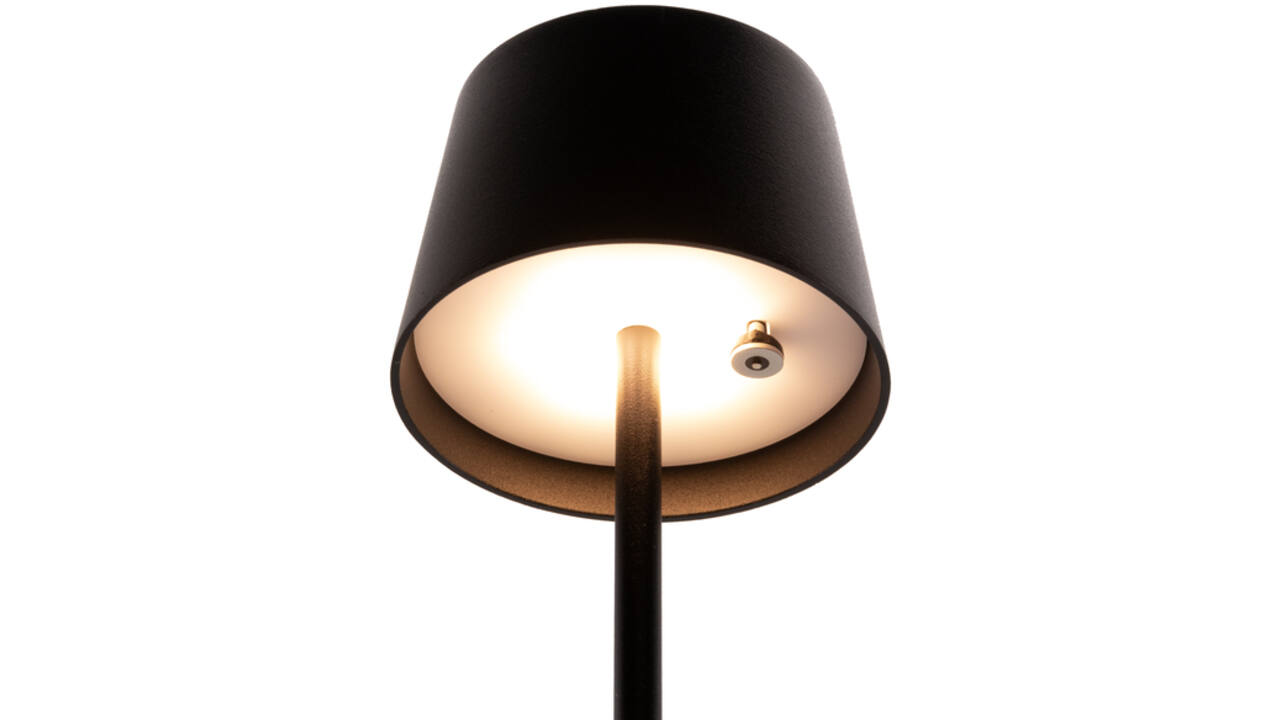 Tafellamp Securit MonteCarlo LED oplaadbaar dimbaar zwart