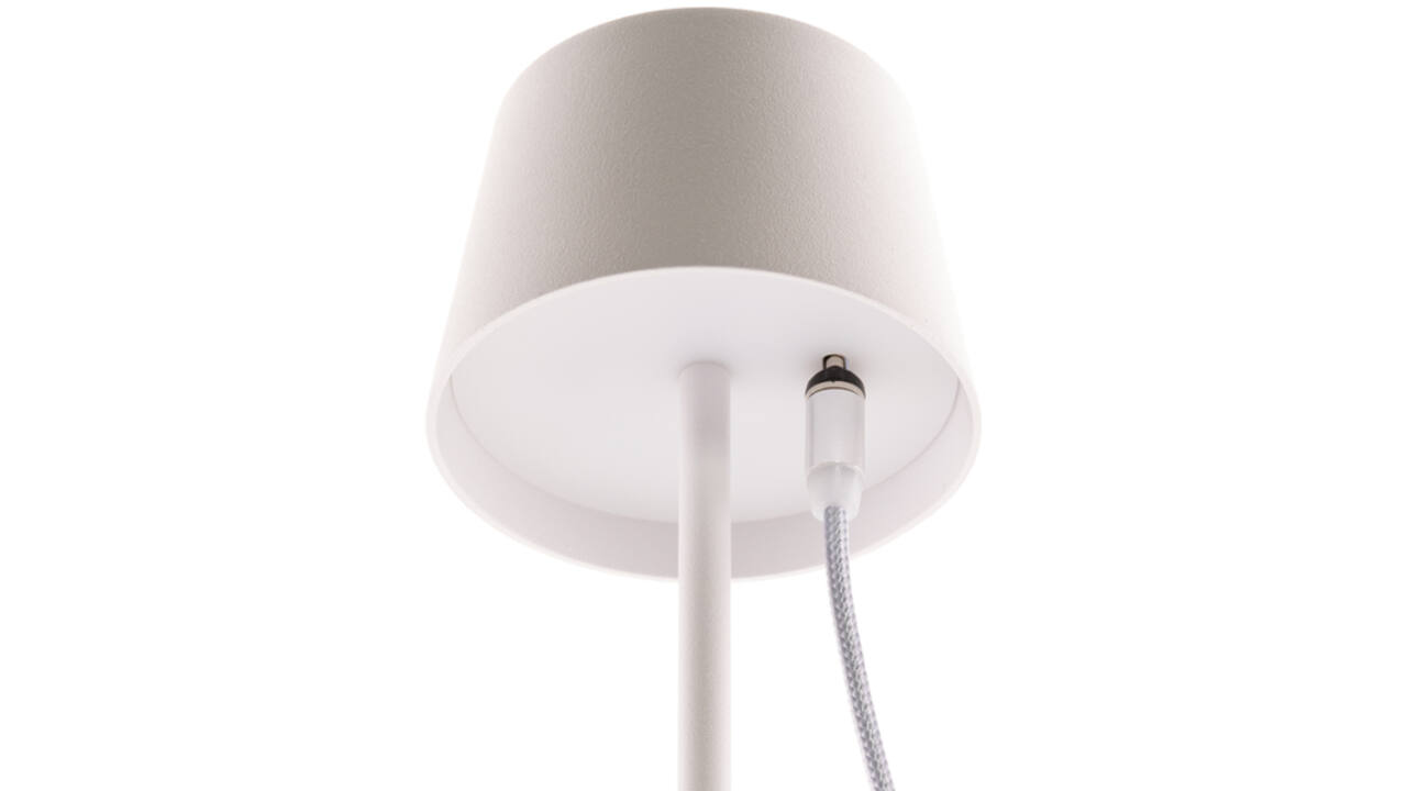 Tafellamp Securit MonteCarlo LED oplaadbaar dimbaar wit