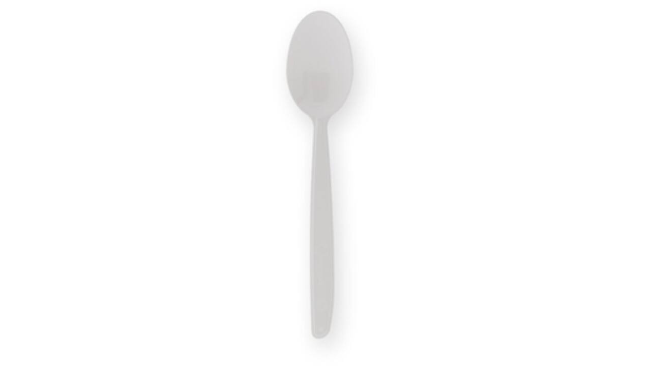 Lepel IEZZY herbruikbaar PP 185mm 50 stuks wit