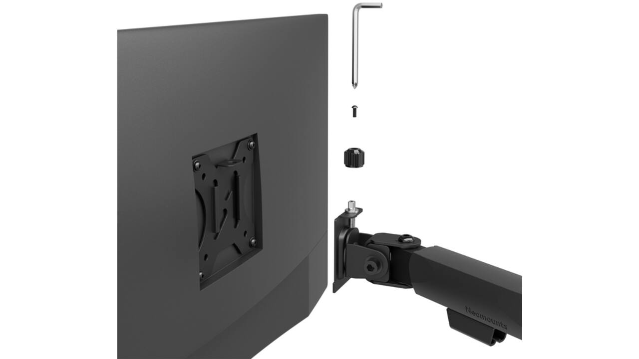 Monitorarm Neomounts NERO 1 scherm DS60 32 inch zwart