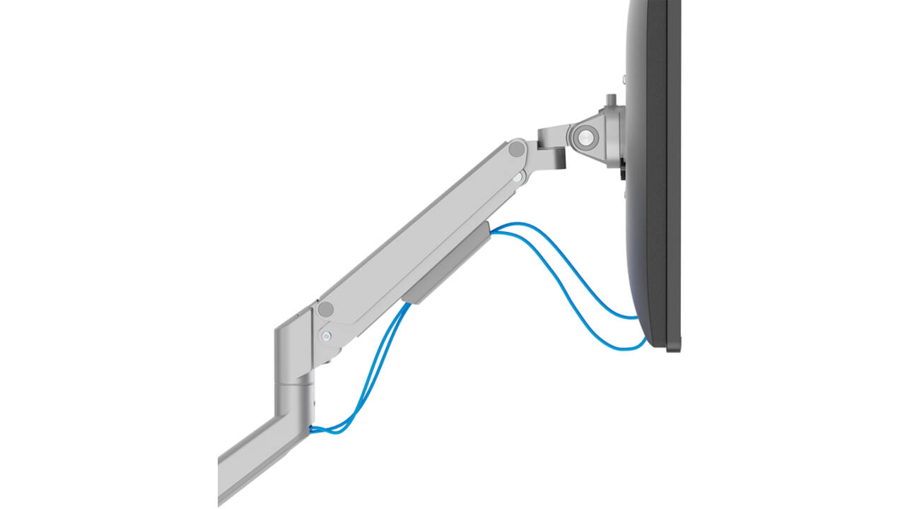 Monitorarm Neomounts NEXT Slim 2 schermen 32 inch zilver