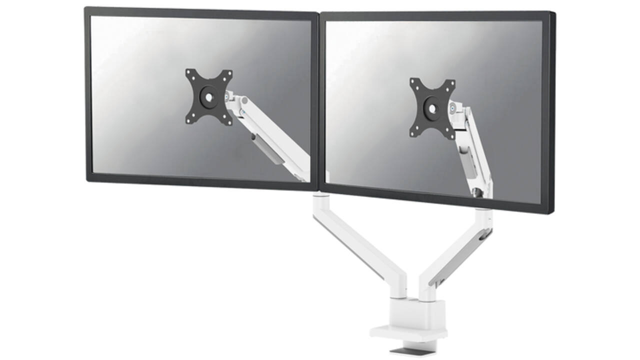Monitorarm Neomounts NEXT Slim 2 schermen 32 inch wit