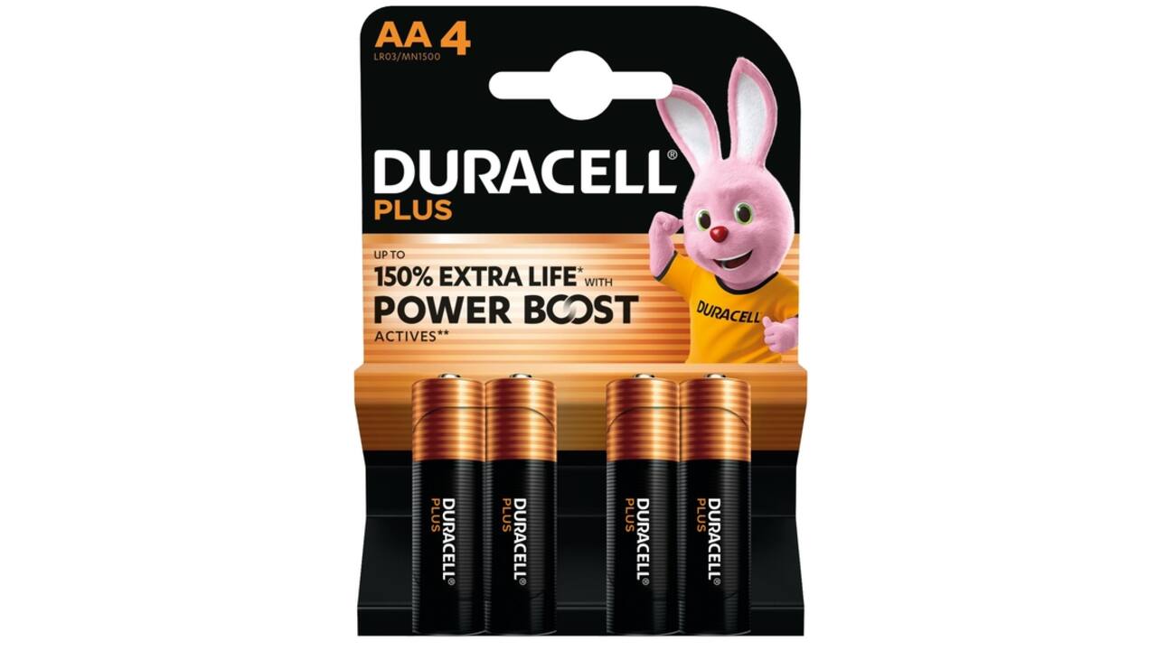 Batterij Duracell Plus Powerboost 4x AA