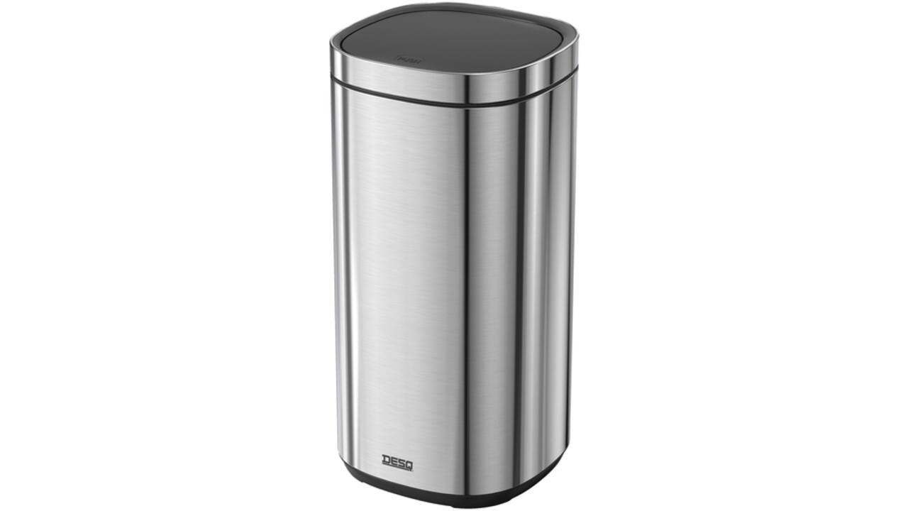 Afvalbak Desq Touch 30 liter RVS zilver