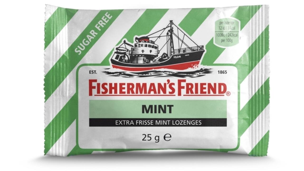 Keelpastilles Fisherman's Friend mint suikervrij zak 25 gram