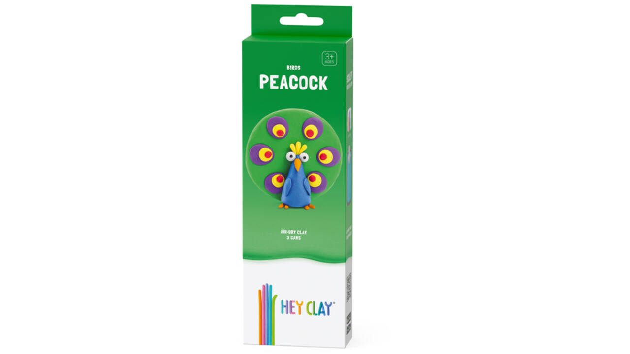 Klei Hey Clay Peacock 3 potjes