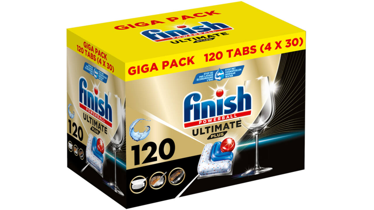 Vaatwastabletten Finish Ultimate plus 120 stuks gigapack