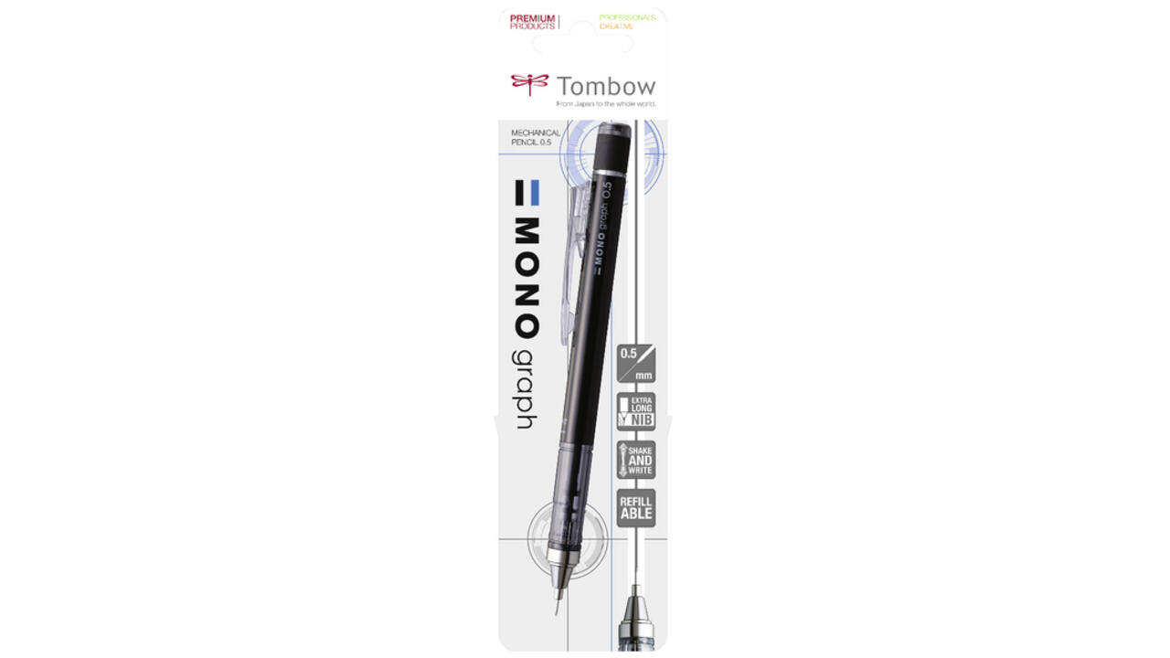 Vulpotlood Tombow MONO graph HB 0.5mm zwart