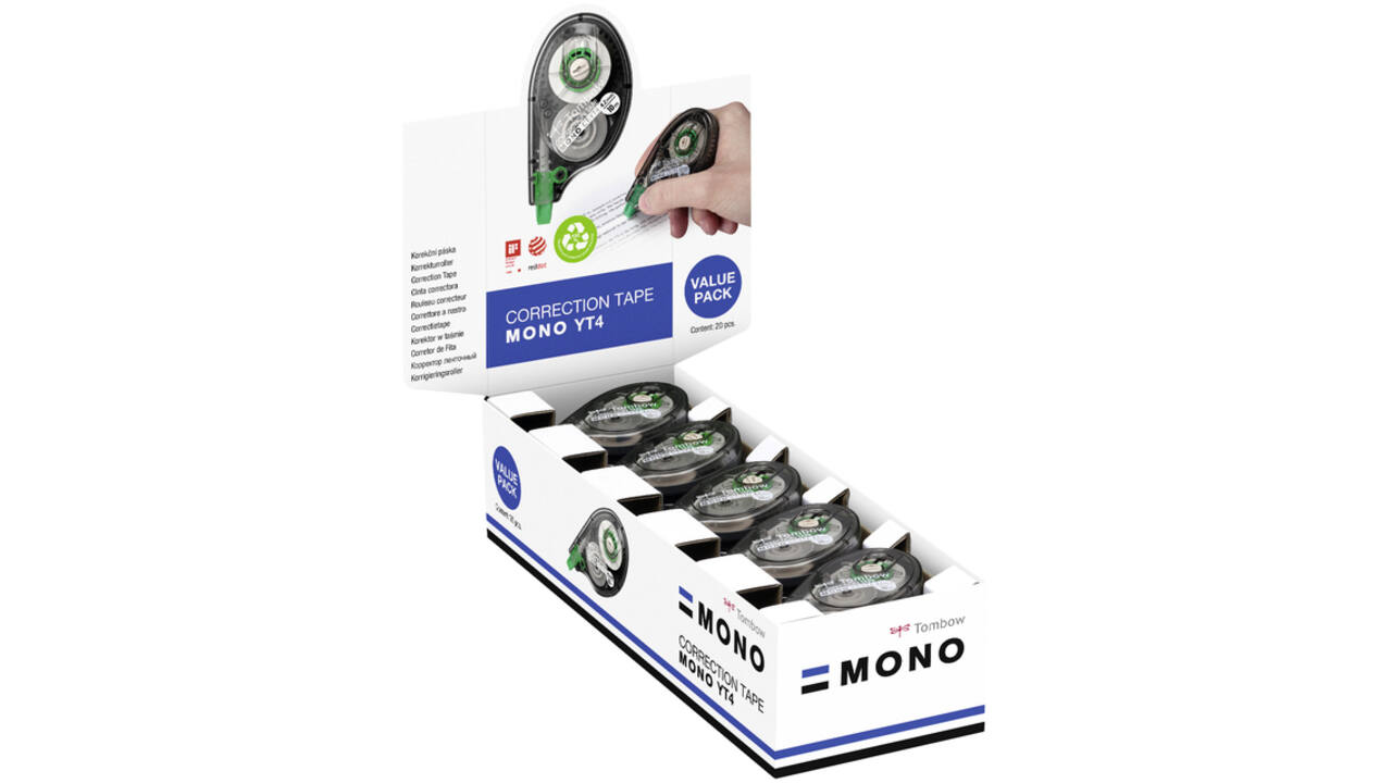 Correctietape Tombow MONO zijwaarts 4.2mmx10m 20 stuks