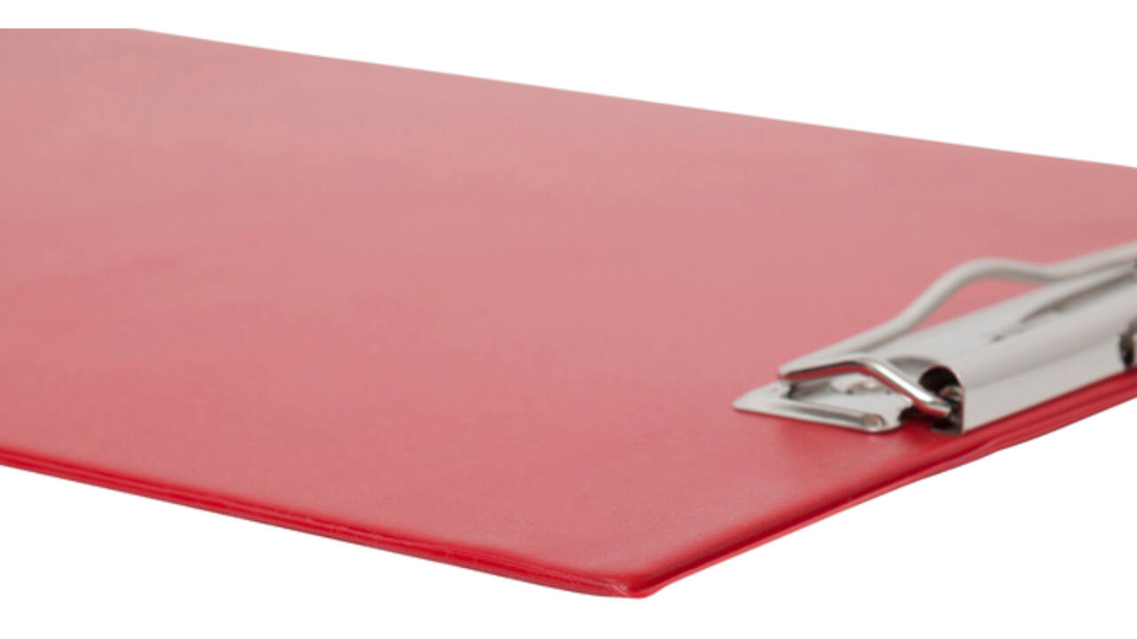 Klembord MAUL A4 staand PVC rood