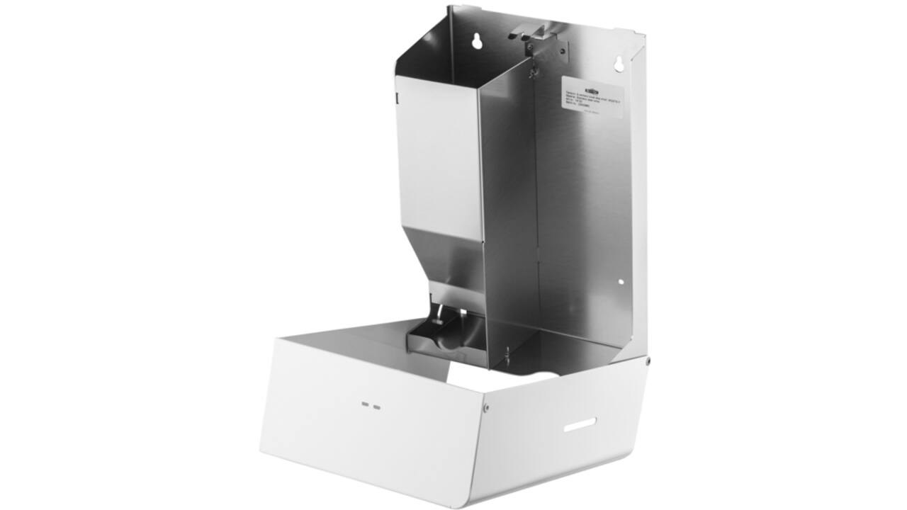 Dameshygiënedispenser MediQo-line klein RVS wit