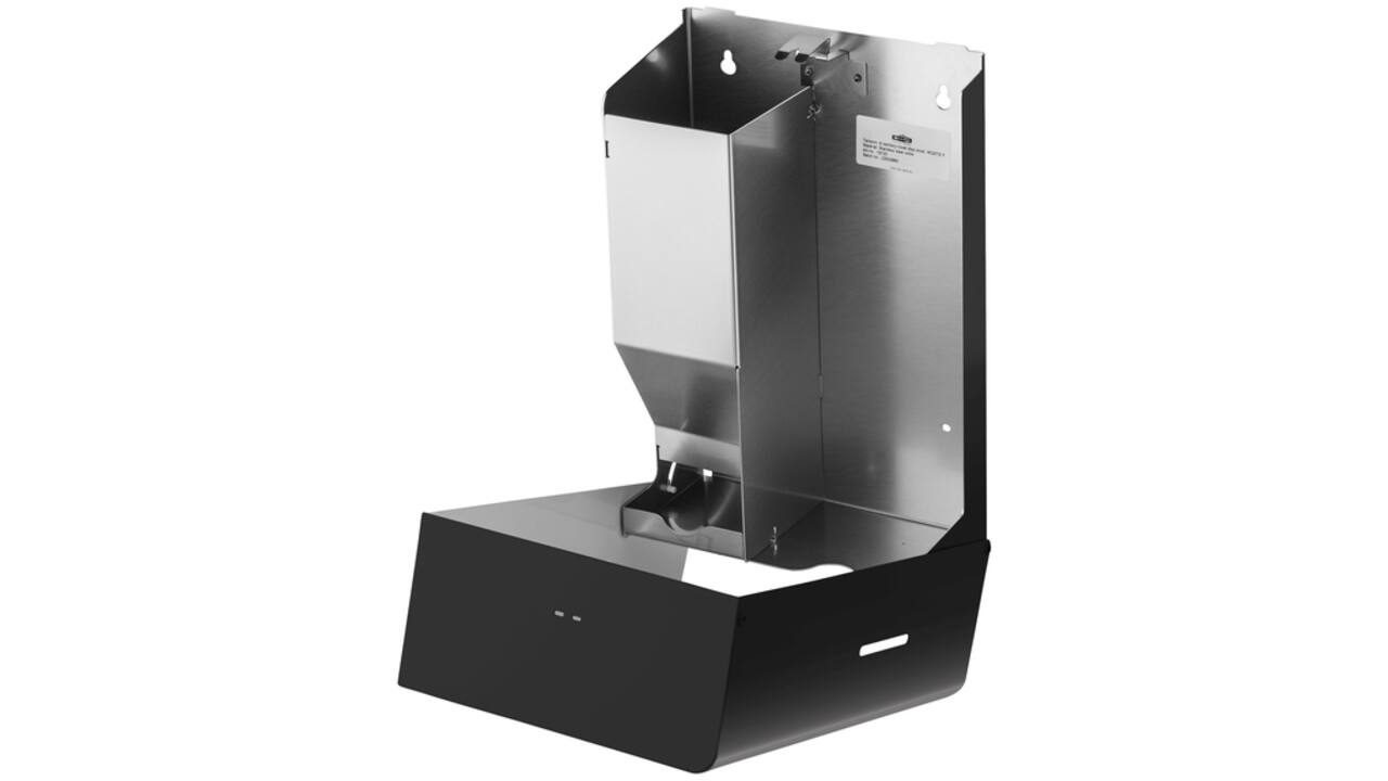 Dameshygiënedispenser MediQo-line klein RVS zwart