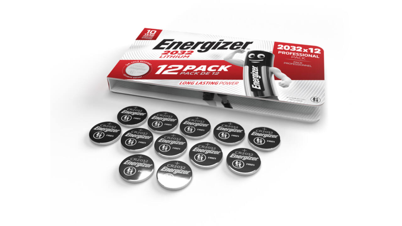 Batterij Energizer knoopcel 12xCR2032 lithium