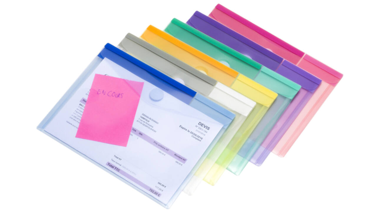 Enveloptas Djois Color Collection A5 horizontaal assorti