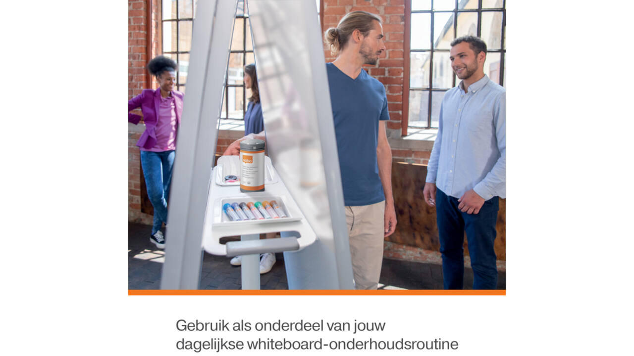 Whiteboardreinigingsdoekjes Nobo plasticvrij 100 stuks
