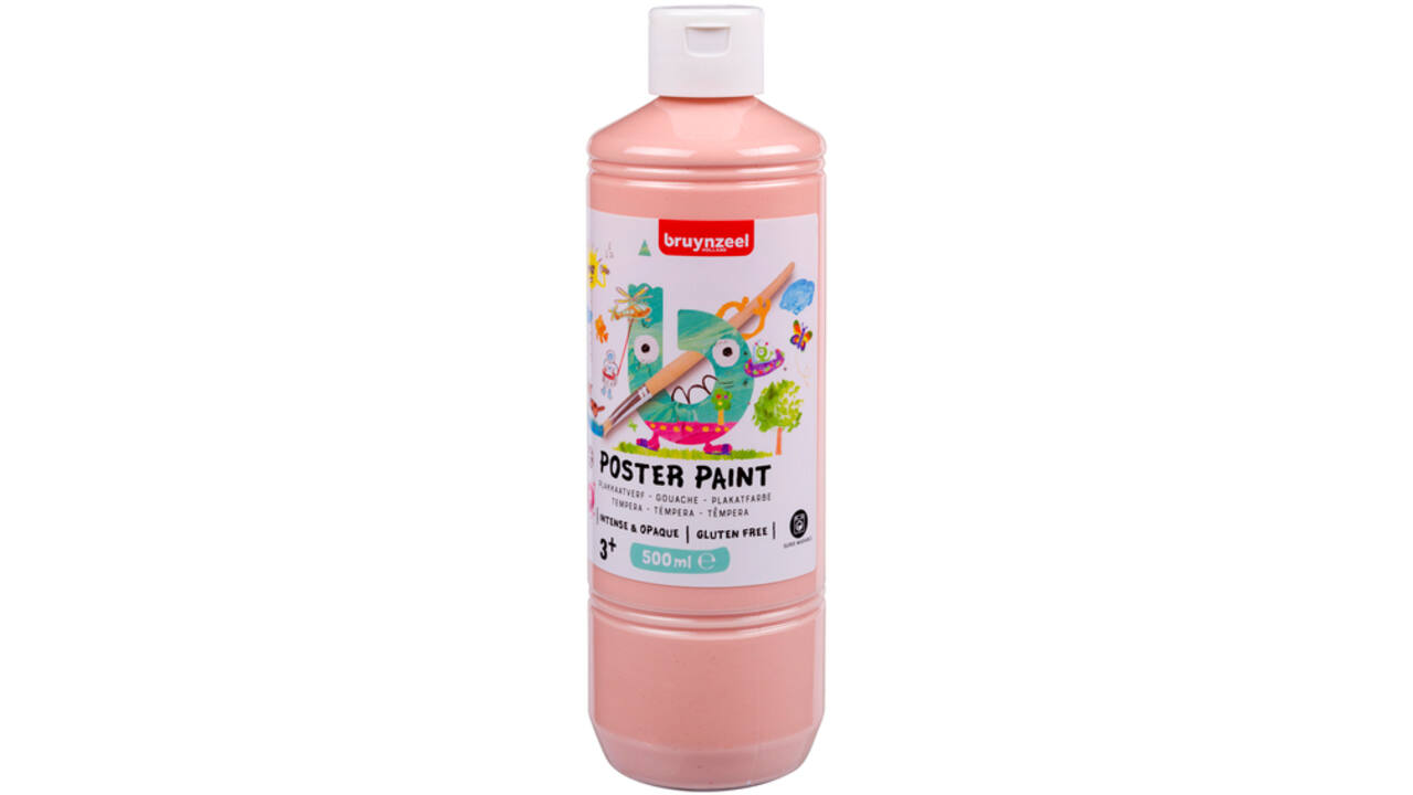 Plakkaatverf Bruynzeel fles à 500ml beige roze