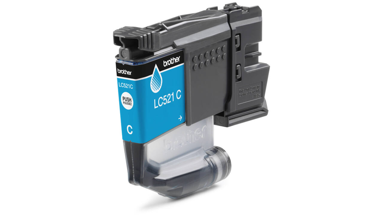 Inktcartridge Brother LC-521C blauw