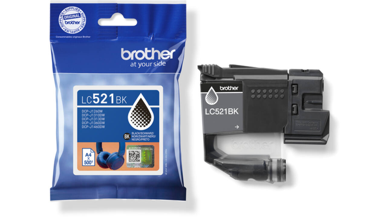 Inktcartridge Brother LC-521BK zwart